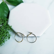 Load image into Gallery viewer, Sterling Silver Sleeper Hoop Earrings in Tiny
