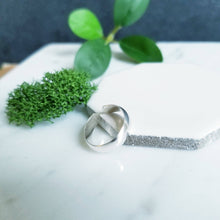 Load image into Gallery viewer, Wide Half Round Sterling Silver Toe Ring
