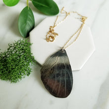 Load image into Gallery viewer, Butterfly Wing Sterling Silver &amp; 14K GF Chain Necklace
