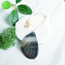 Load image into Gallery viewer, Butterfly Wing Sterling Silver &amp; 14K GF Chain Necklace
