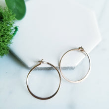 Load image into Gallery viewer, 14K Rose GF Hoops Sleeper Earrings in Small
