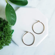 Load image into Gallery viewer, 14K Yellow GF Hoops Sleeper Earrings
