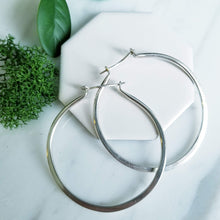 Load image into Gallery viewer, Chunky Sterling Silver Hoops
