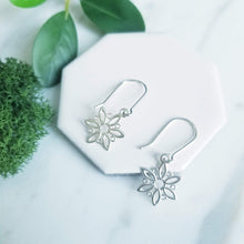 Load image into Gallery viewer, Sterling Silver Snowflake Earrings
