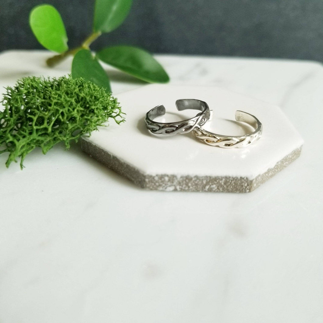 Twisted Sterling SIlver Toe Ring