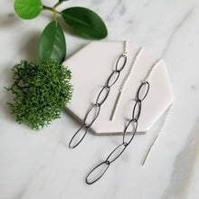 Load image into Gallery viewer, Sterling Silver Chain Threader Earrings
