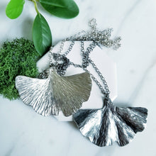 Load image into Gallery viewer, Sterling Silver Ginkgo Leaf Necklace
