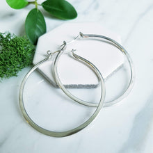 Load image into Gallery viewer, Chunky Sterling Silver Hoops
