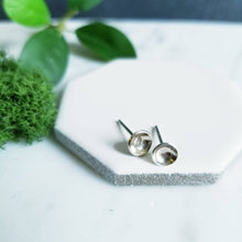 Load image into Gallery viewer, Tiny Craters Sterling Silver Post Earrings
