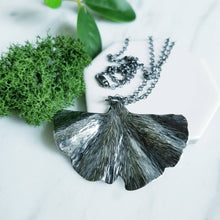 Load image into Gallery viewer, Sterling Silver Ginkgo Leaf Necklace
