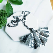 Load image into Gallery viewer, Sterling Silver Ginkgo Leaf Necklace
