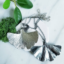 Load image into Gallery viewer, Sterling Silver Ginkgo Leaf Necklace
