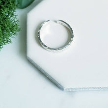 Load image into Gallery viewer, 2mm Sterling Silver Toe Ring, Silk Texture Finish
