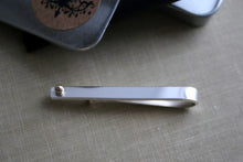 Load image into Gallery viewer, Sterling Silver &amp; 14K Gold Tie Bar, Groom&#39;s Gift Men&#39;s Gift
