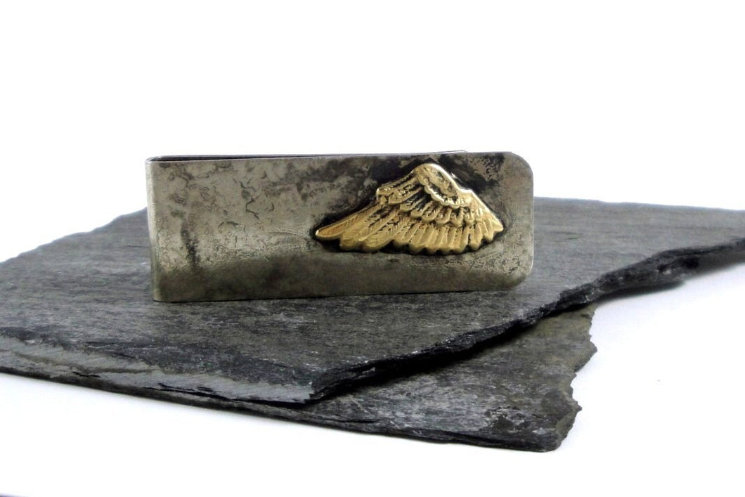 Brass Wing, Nickel Silver Wide Money Clip