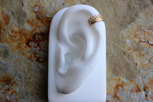 Load image into Gallery viewer, Solid 14K Yellow Gold Queens Crown Ear Cuff, Faux Piercing
